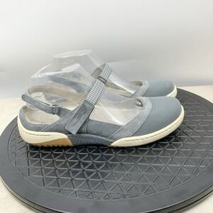 Dansko Shoes Women 38 Size 7.5 8 Sneakers Blue Suede Mesh Mary Jane Loafers
